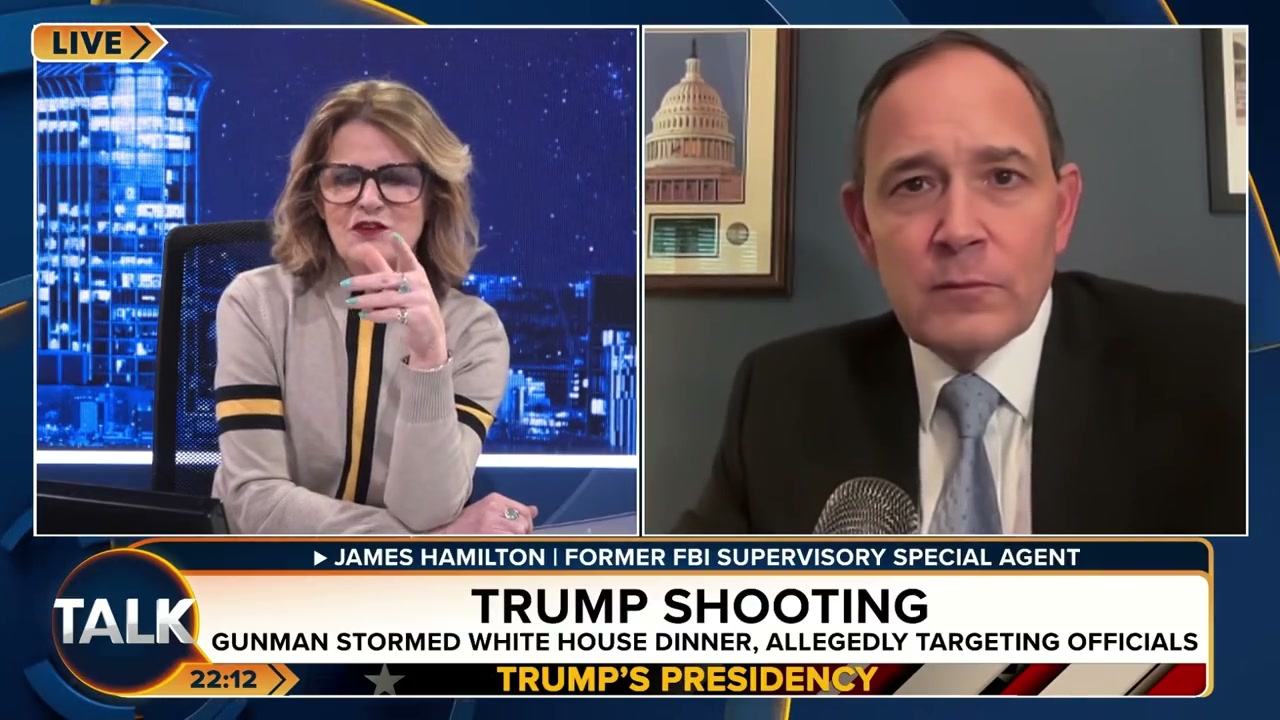 Executive Protection Protocols - James Hamilton on TalkTV analyzing the security posture during Trump's White House Correspondents' Dinner